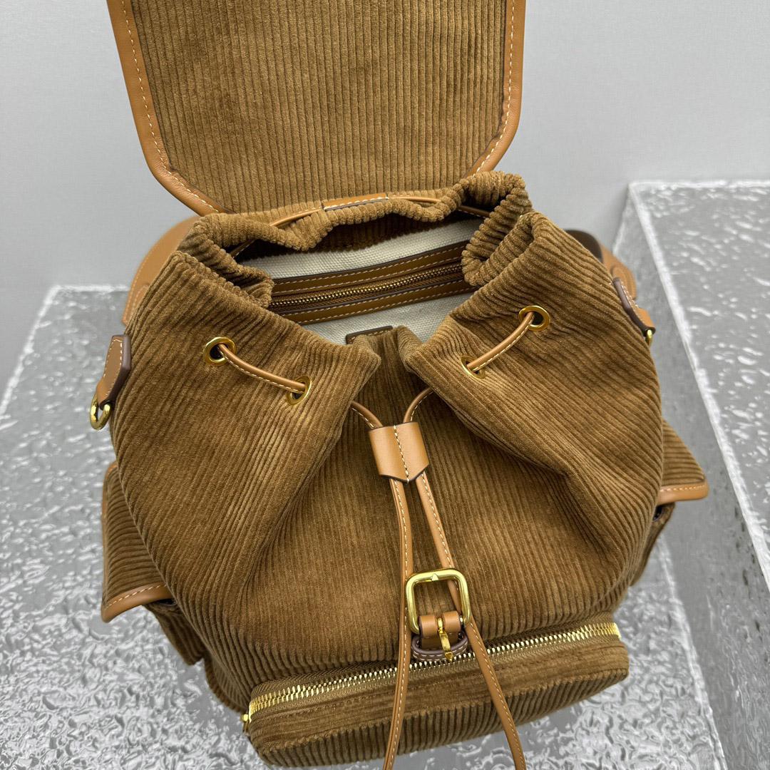 Miu Miu  Large Corduroy Backpack - DesignerGu