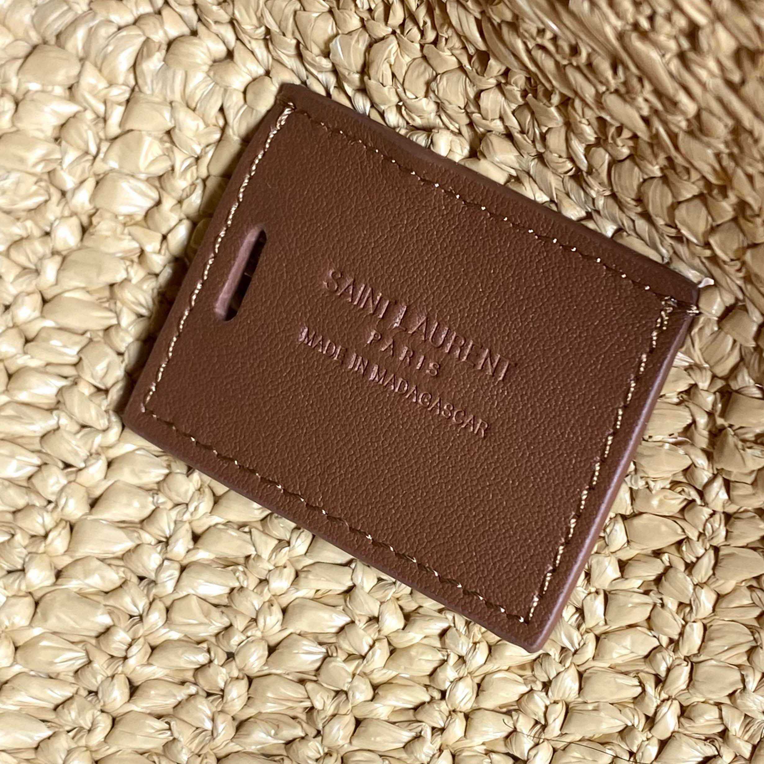 Saint Laurent LE 5 À 7 Supple Large In Raffia - DesignerGu