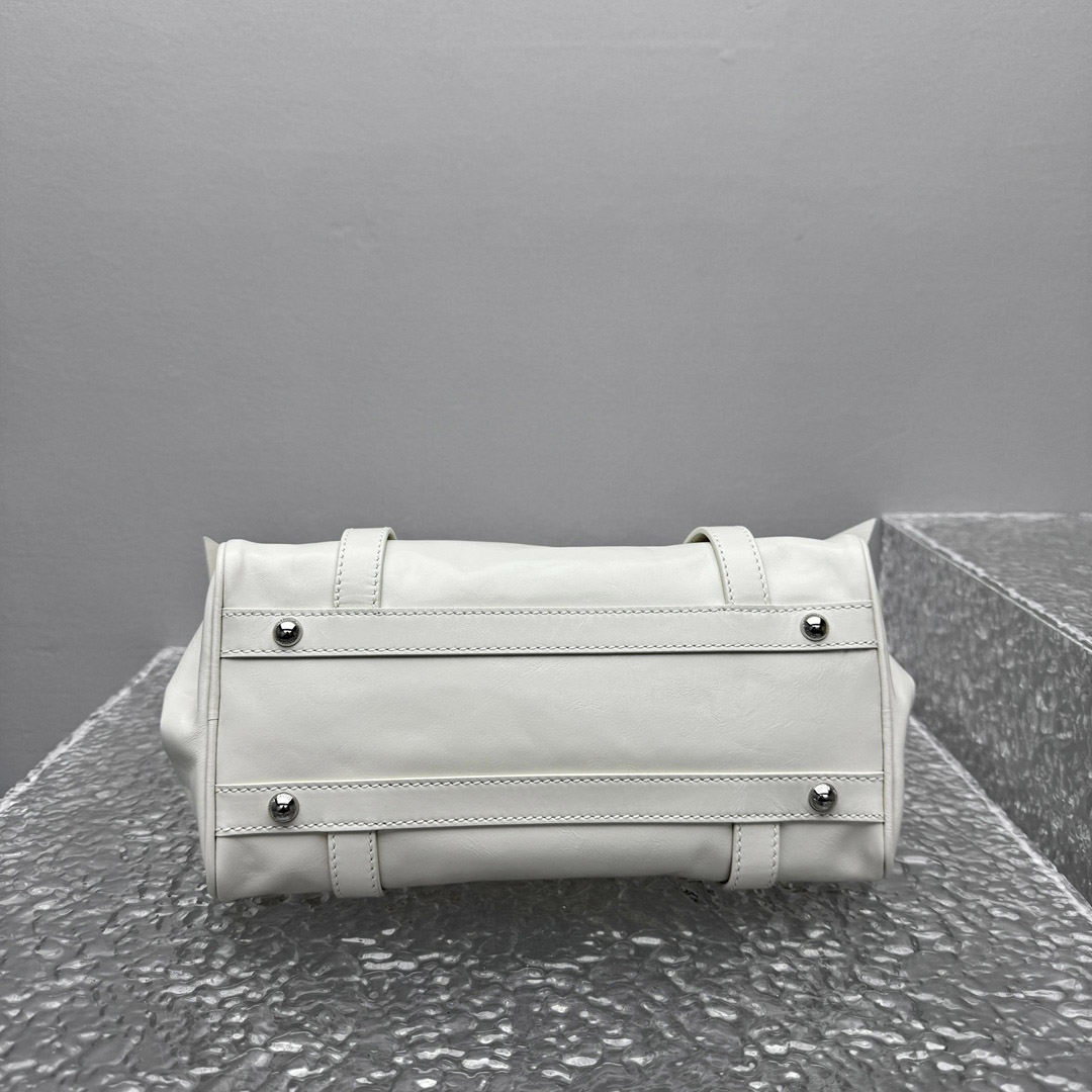 Miu Miu Shiny Leather Top-Handle Bag - DesignerGu