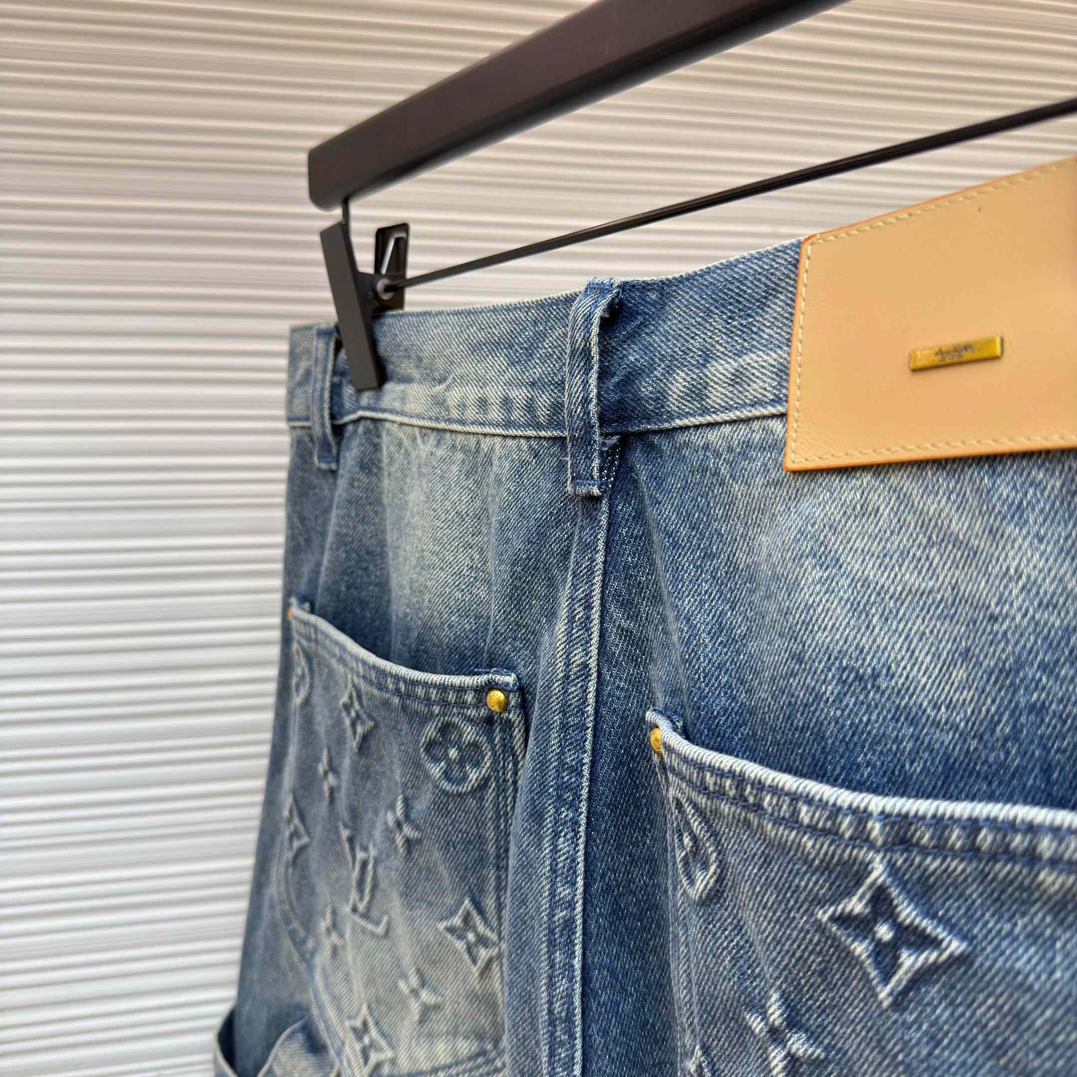 Louis Vuitton Denim Carpenter Shorts  - DesignerGu