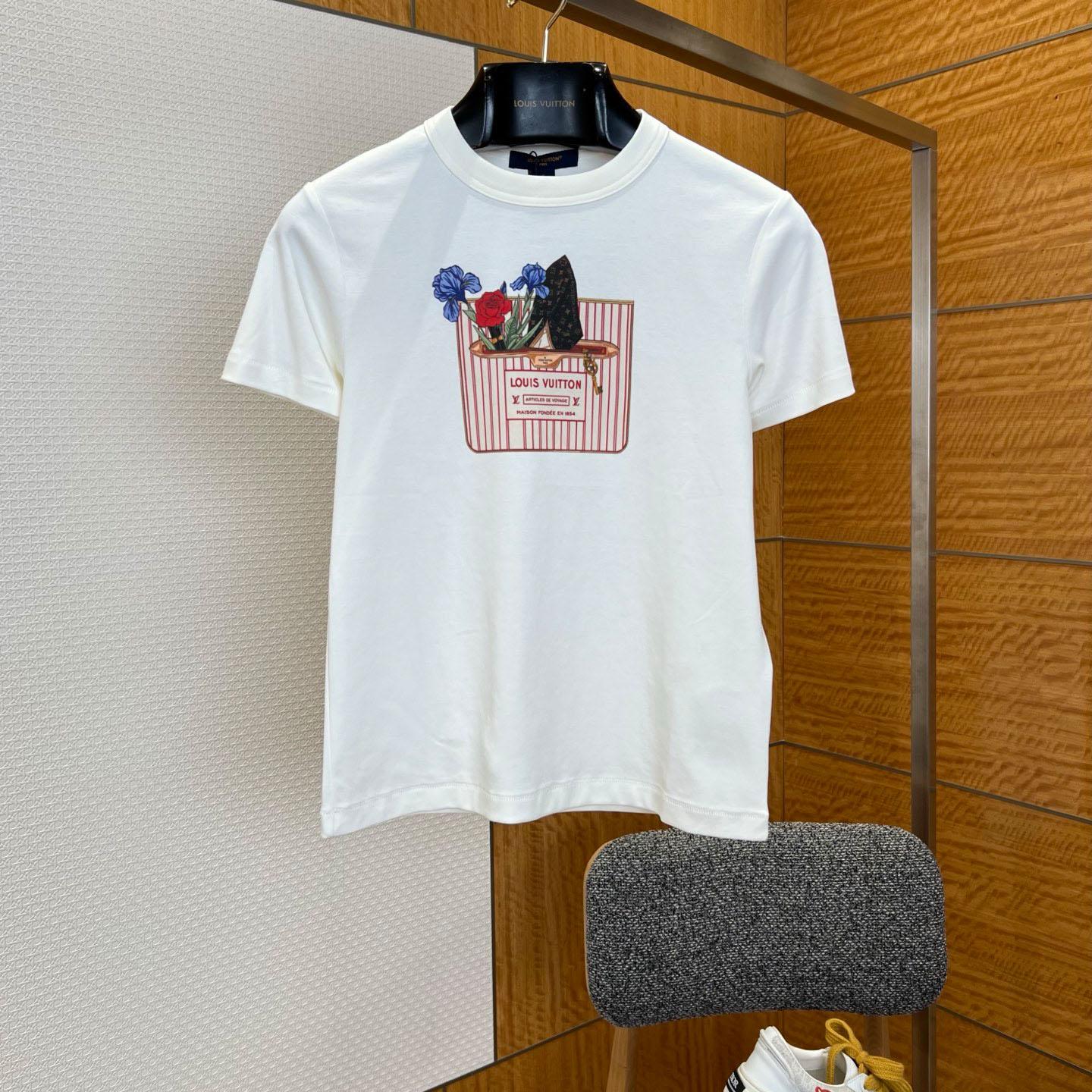 Louis Vuitton Neverfull Print T-Shirt 1AK1I2 - DesignerGu