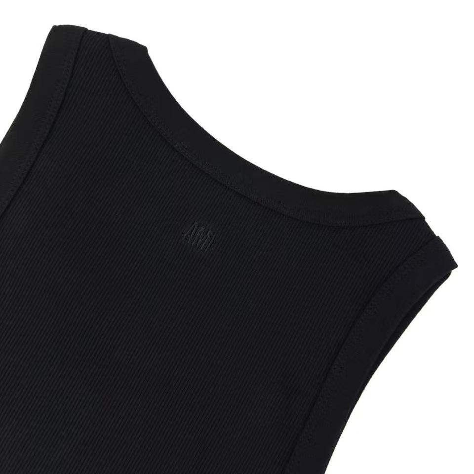 AMI Paris Cotton Ami De Coeur Tanktop - DesignerGu