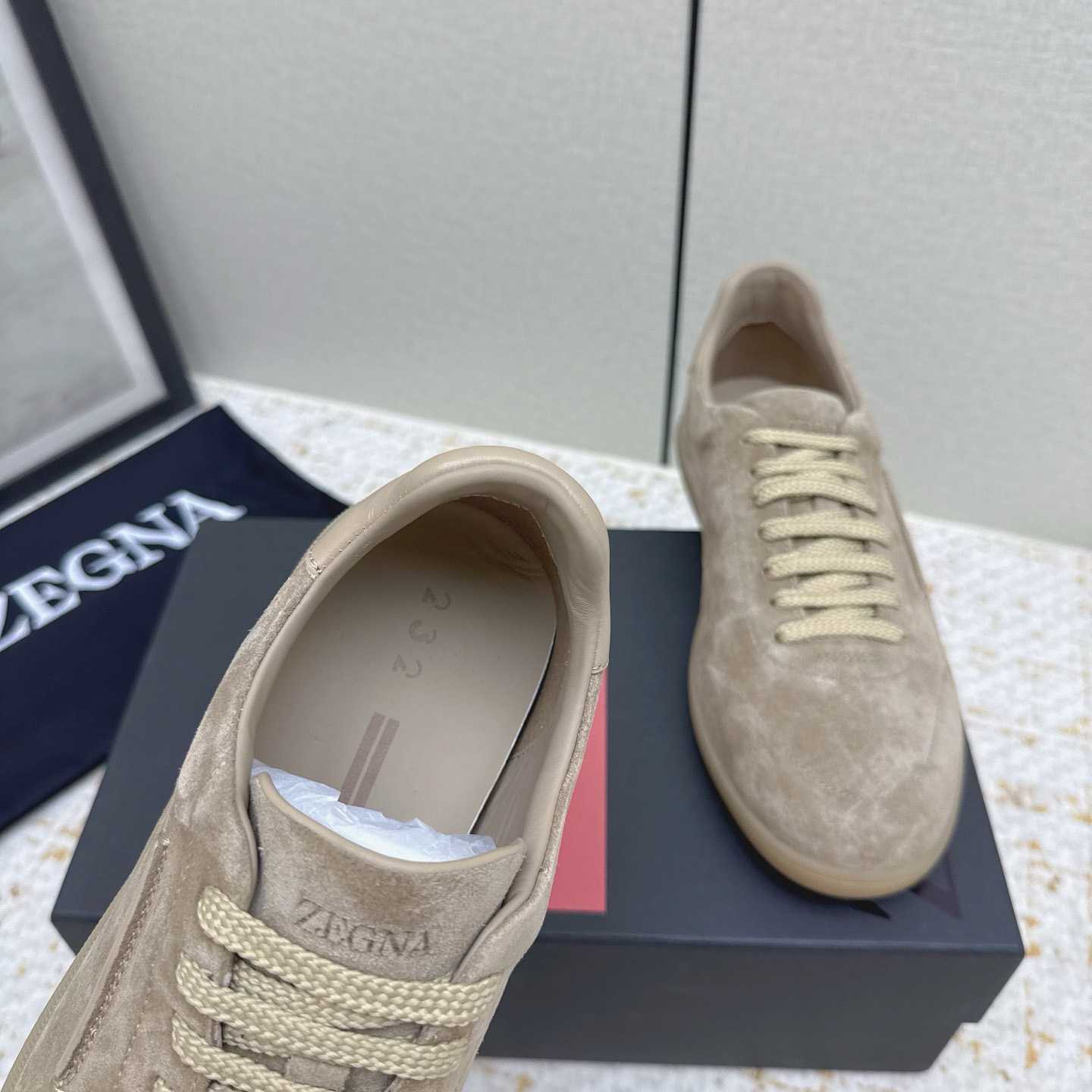 Zegna 232 Suede Sneakers - DesignerGu