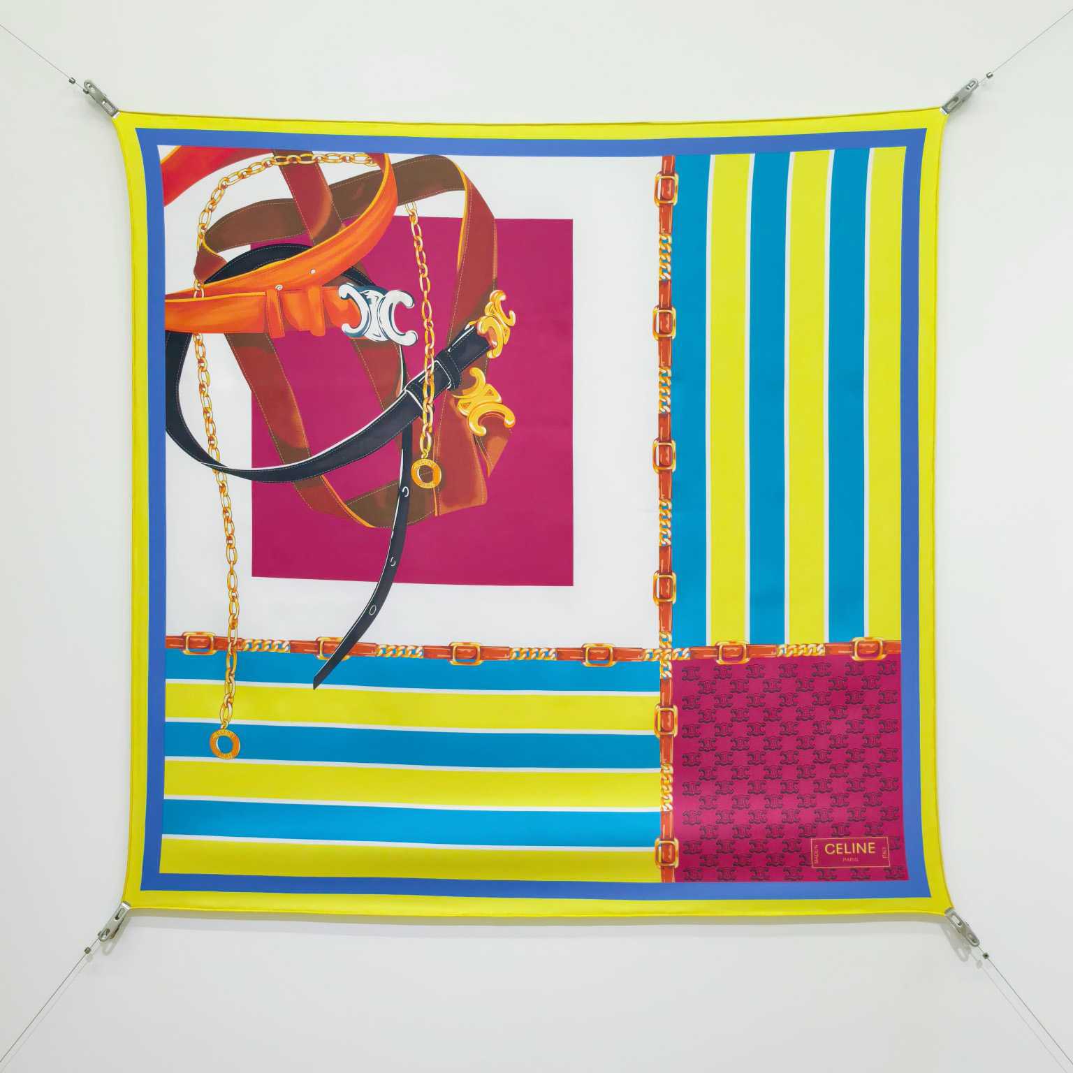 Celine  Square In Silk Twill - DesignerGu