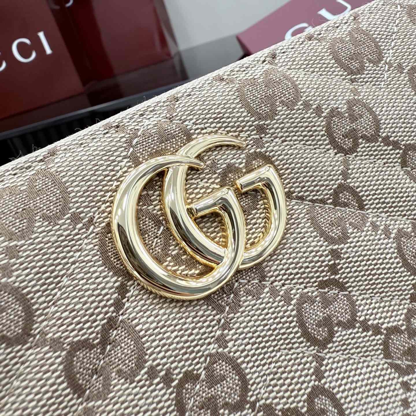 Gucci GG Marmont Zip Around Wallet - DesignerGu