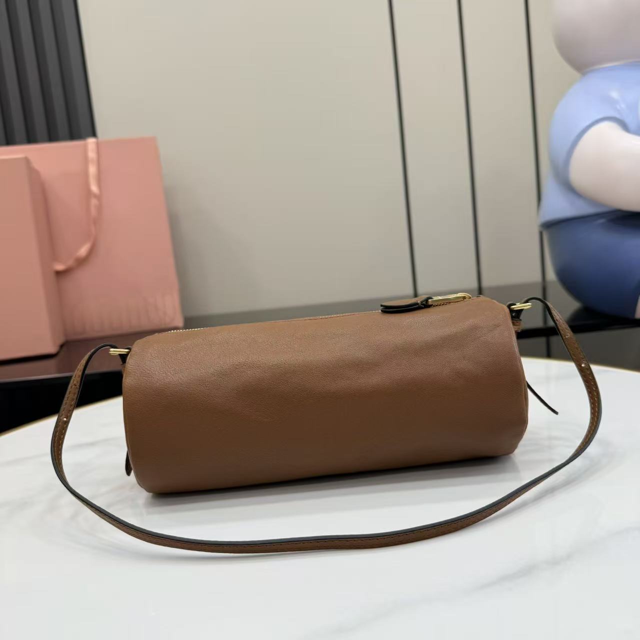 Miu Miu Nappa Leather Pouch - DesignerGu