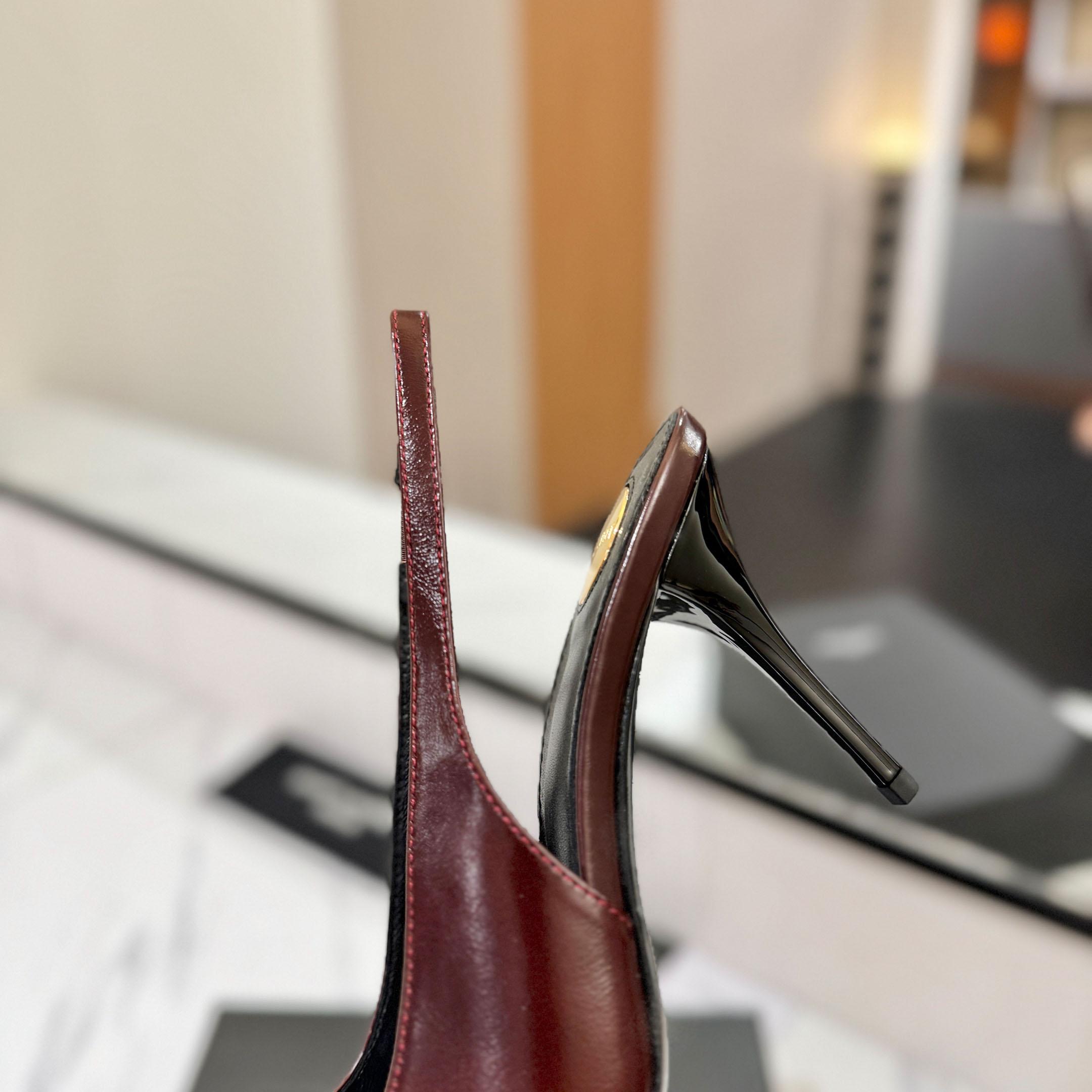 Saint Laurent Babylone Breteuil Slingback Pumps - DesignerGu