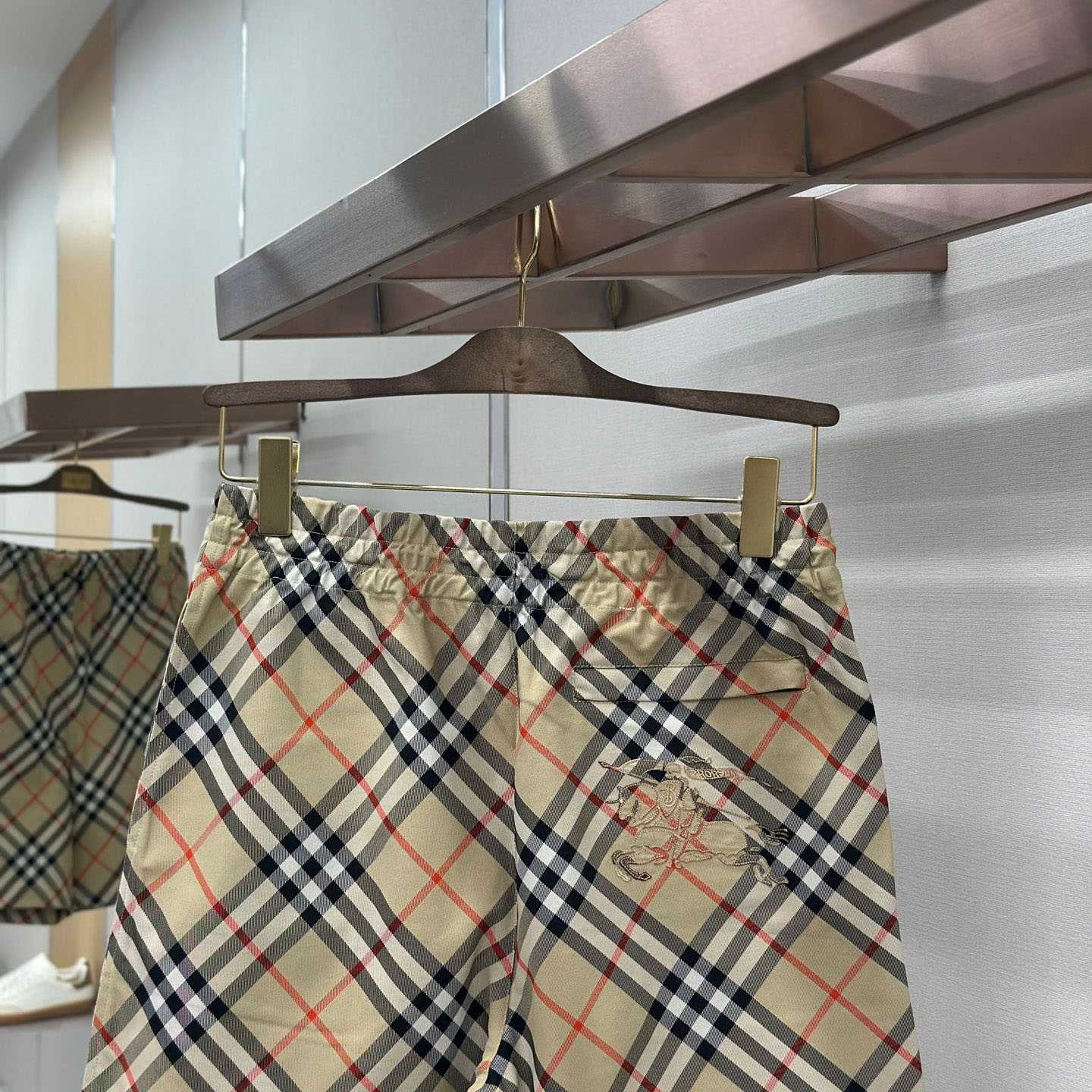 Burberry Check Shorts 'Sand' - DesignerGu