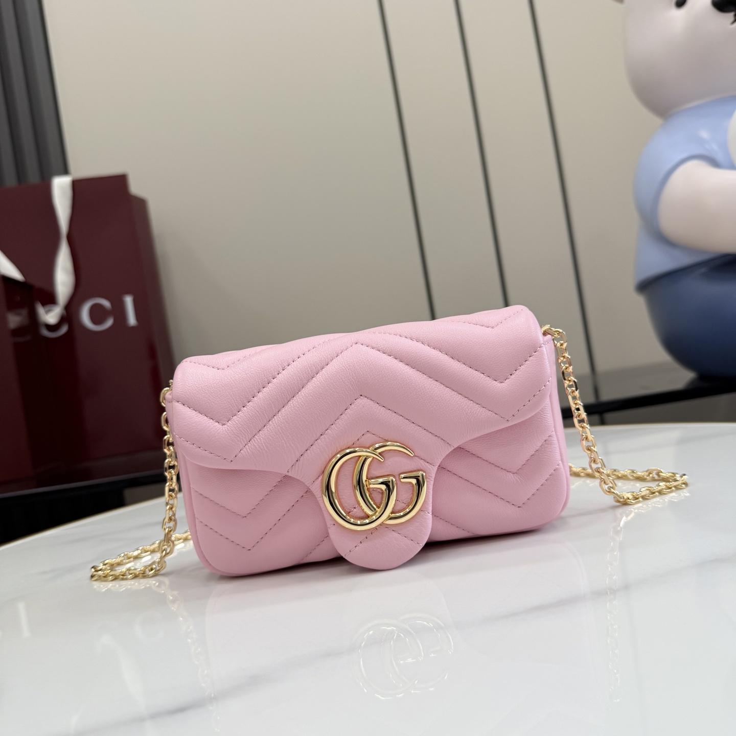 Gucci GG Marmont Mini Shoulder Bag - DesignerGu