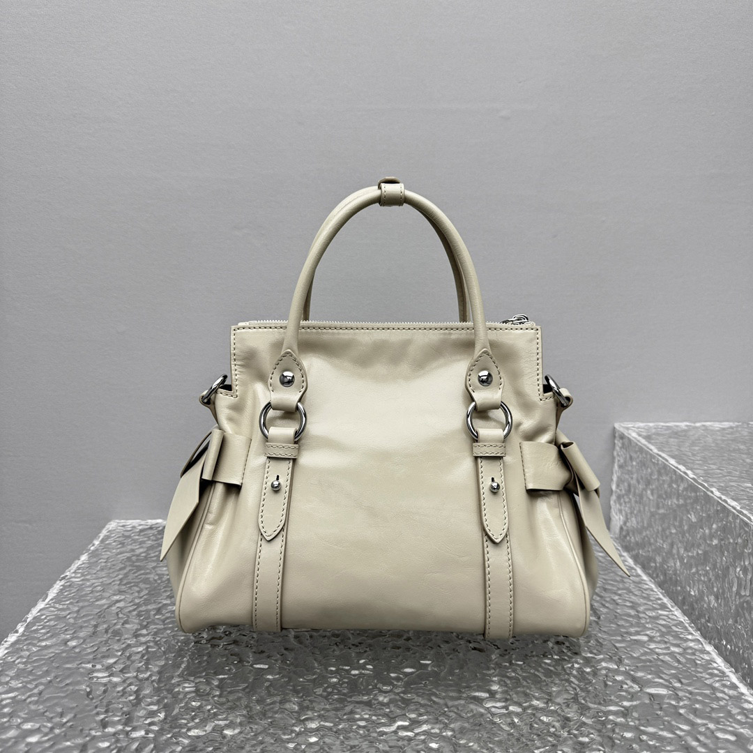 Miu Miu Shiny Leather Top-Handle Bag - DesignerGu