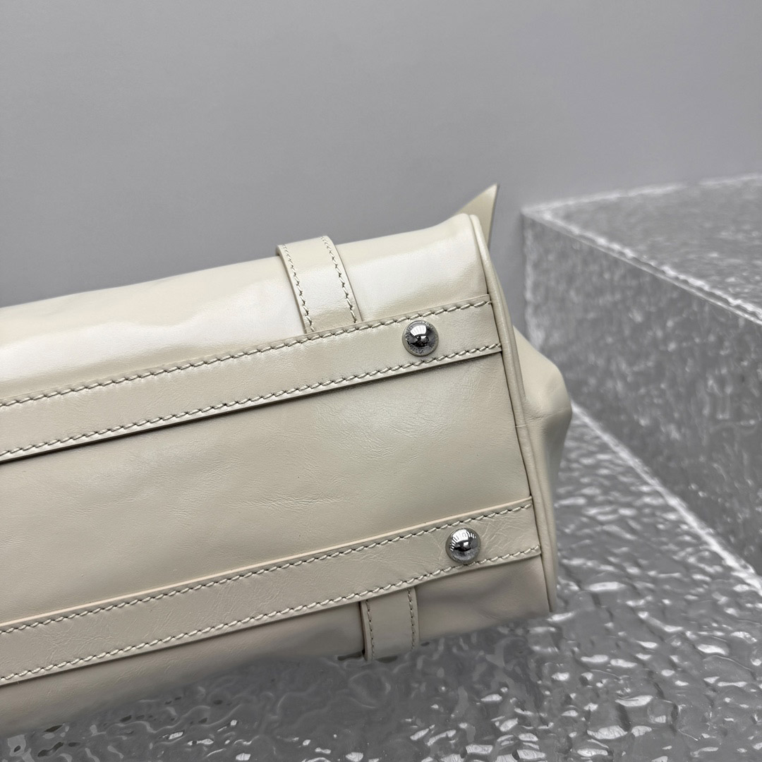 Miu Miu Shiny Leather Top-Handle Bag - DesignerGu