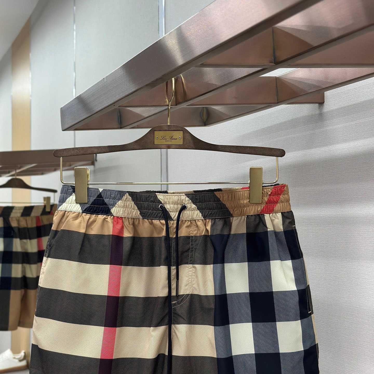 Burberry Check Swim Shorts 'Archive Beige' - DesignerGu