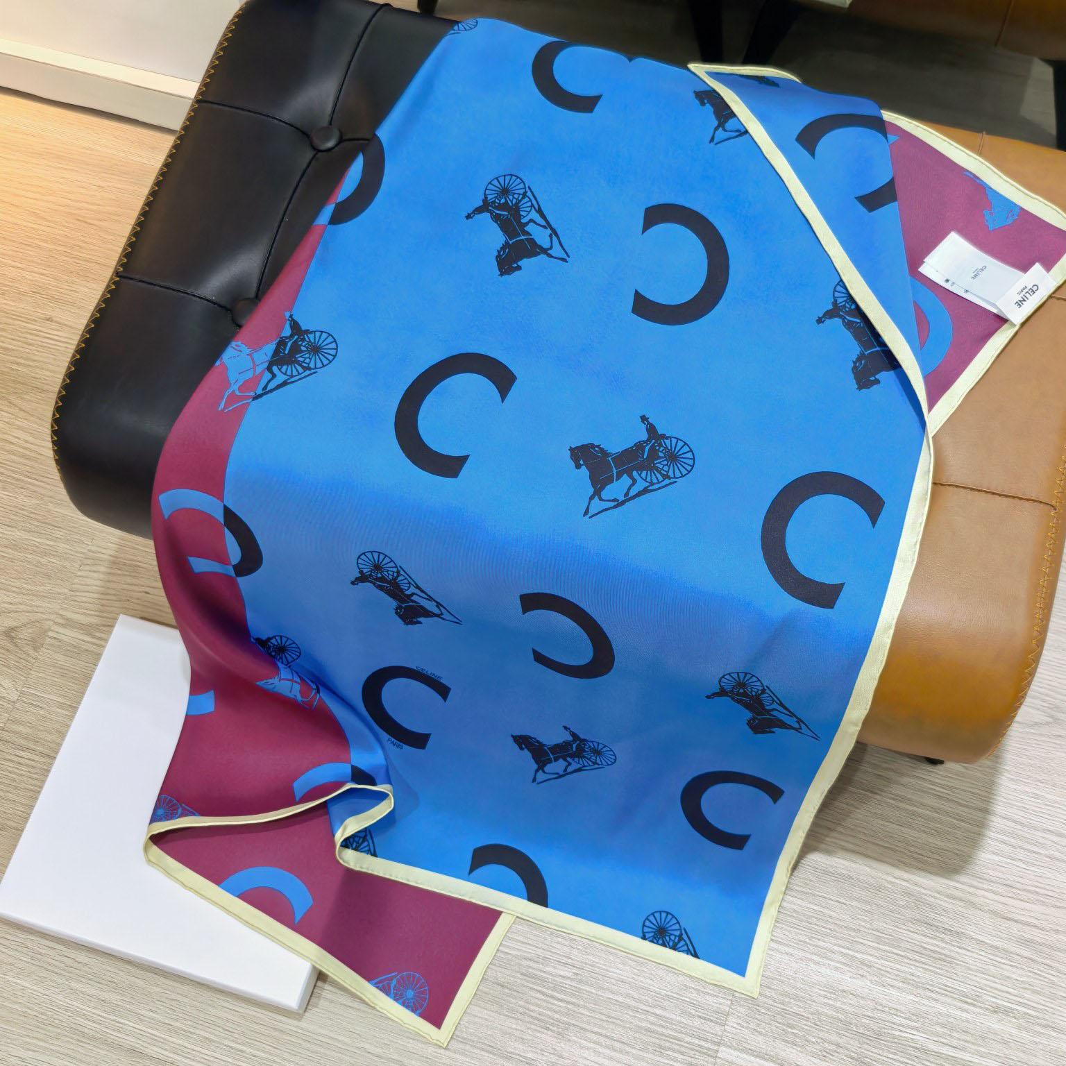 Celine  Square In Silk Twill - DesignerGu