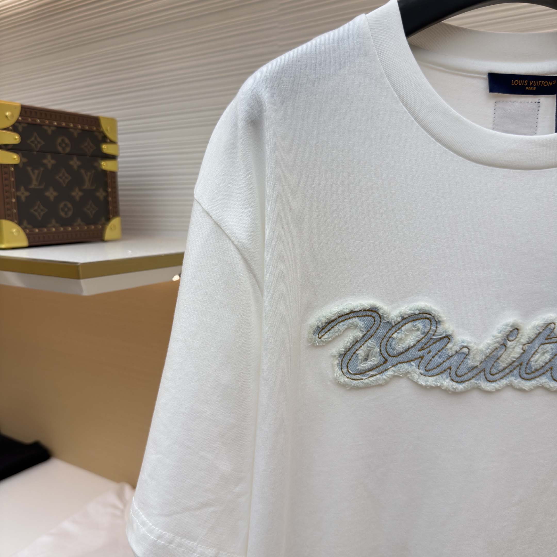 Louis Vuitton Denim Signature T-Shirt    - DesignerGu
