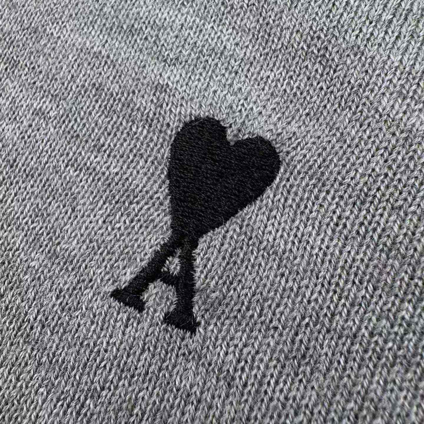AMI Paris Ami De Coeur Knitted Polo - DesignerGu