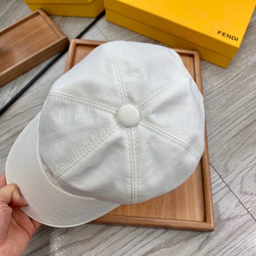 Fendi FF Jacquard Baseball Cap - DesignerGu