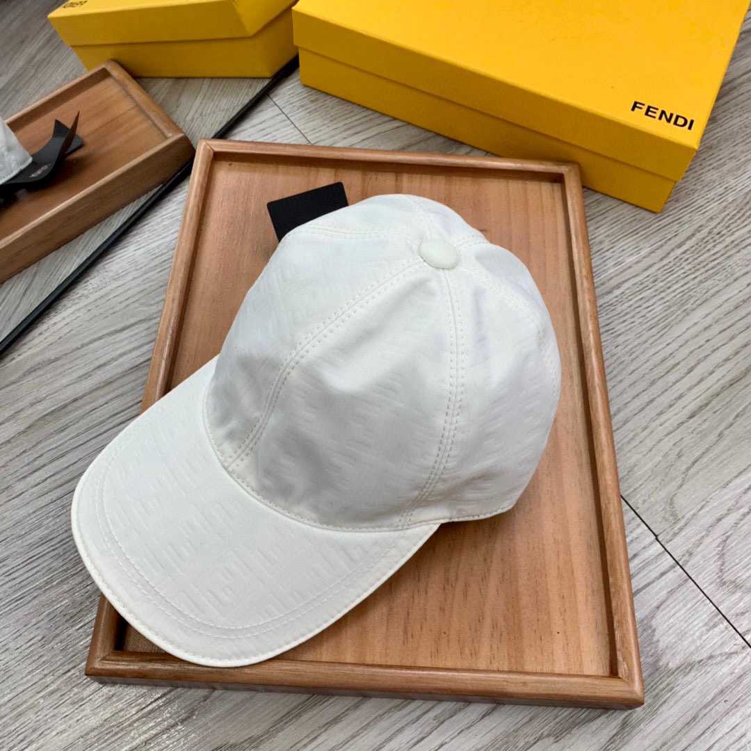 Fendi FF Jacquard Baseball Cap - DesignerGu
