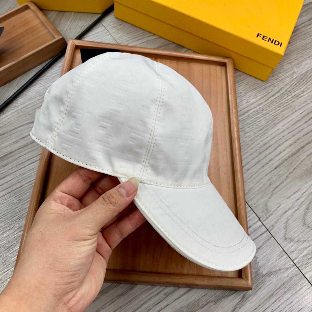 Fendi FF Jacquard Baseball Cap - DesignerGu