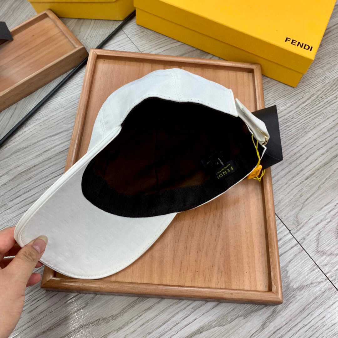 Fendi FF Jacquard Baseball Cap - DesignerGu
