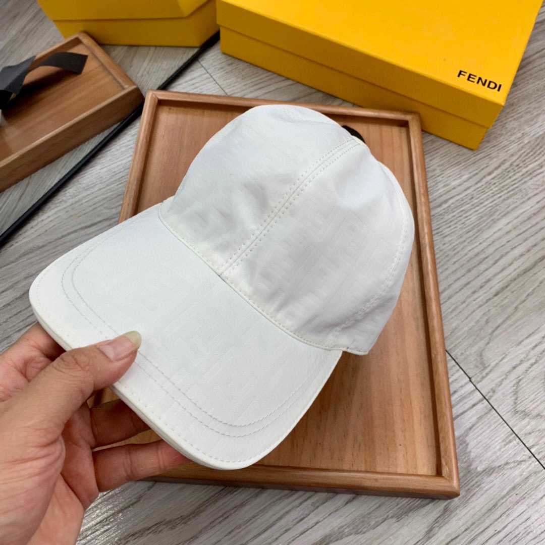 Fendi FF Jacquard Baseball Cap - DesignerGu
