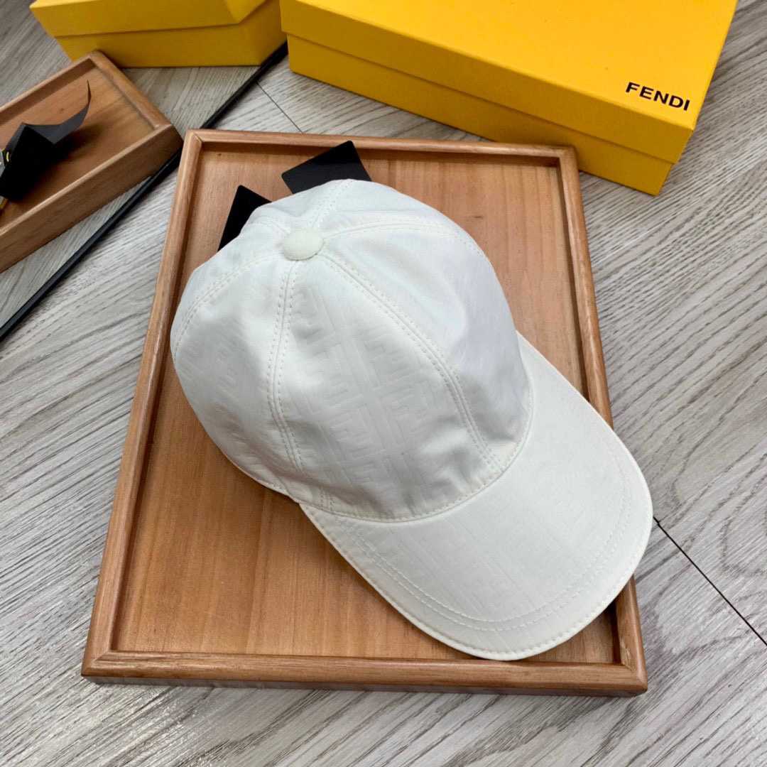 Fendi FF Jacquard Baseball Cap - DesignerGu