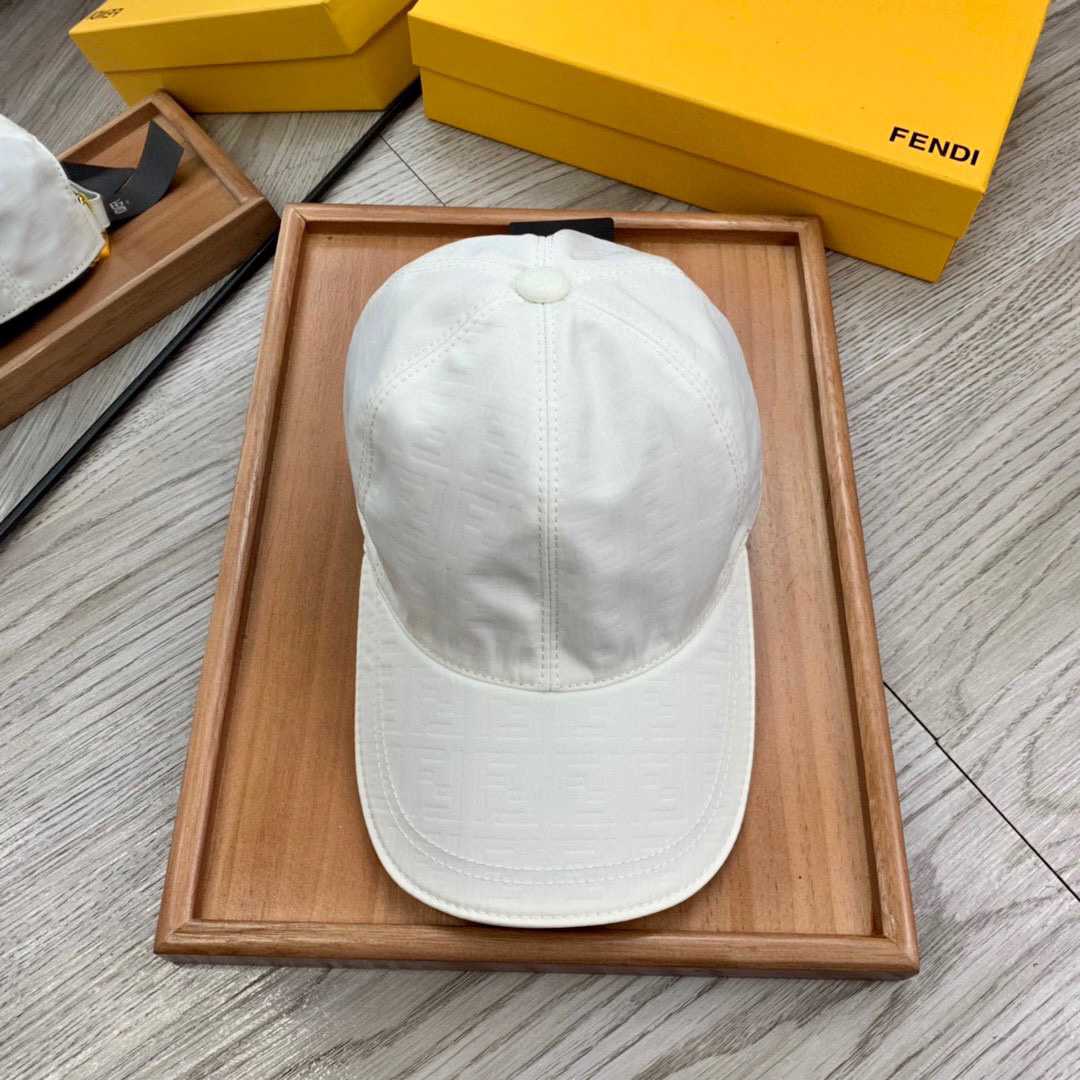 Fendi FF Jacquard Baseball Cap - DesignerGu
