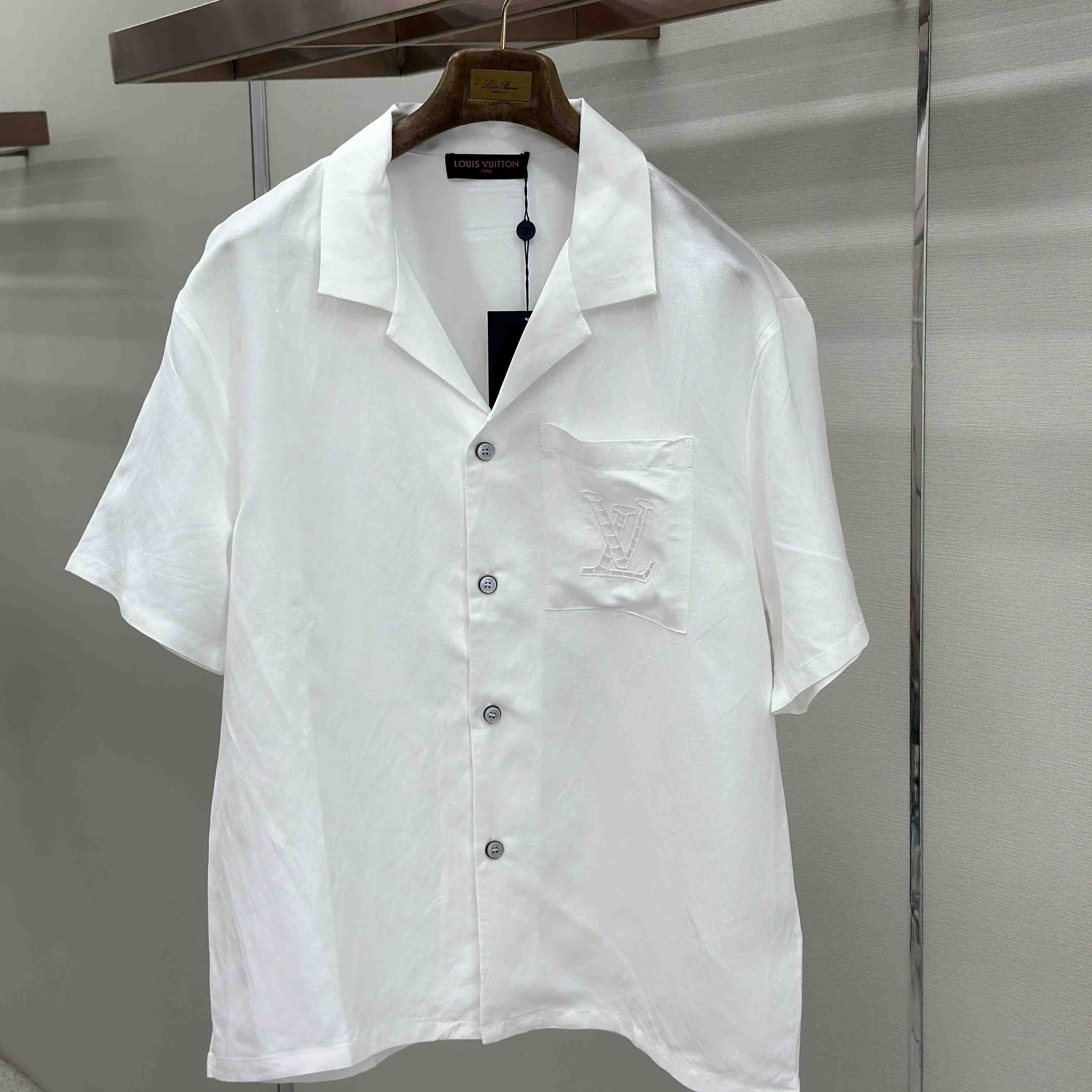 Louis Vuitton Embroidered Short-Sleeved Shirt - DesignerGu
