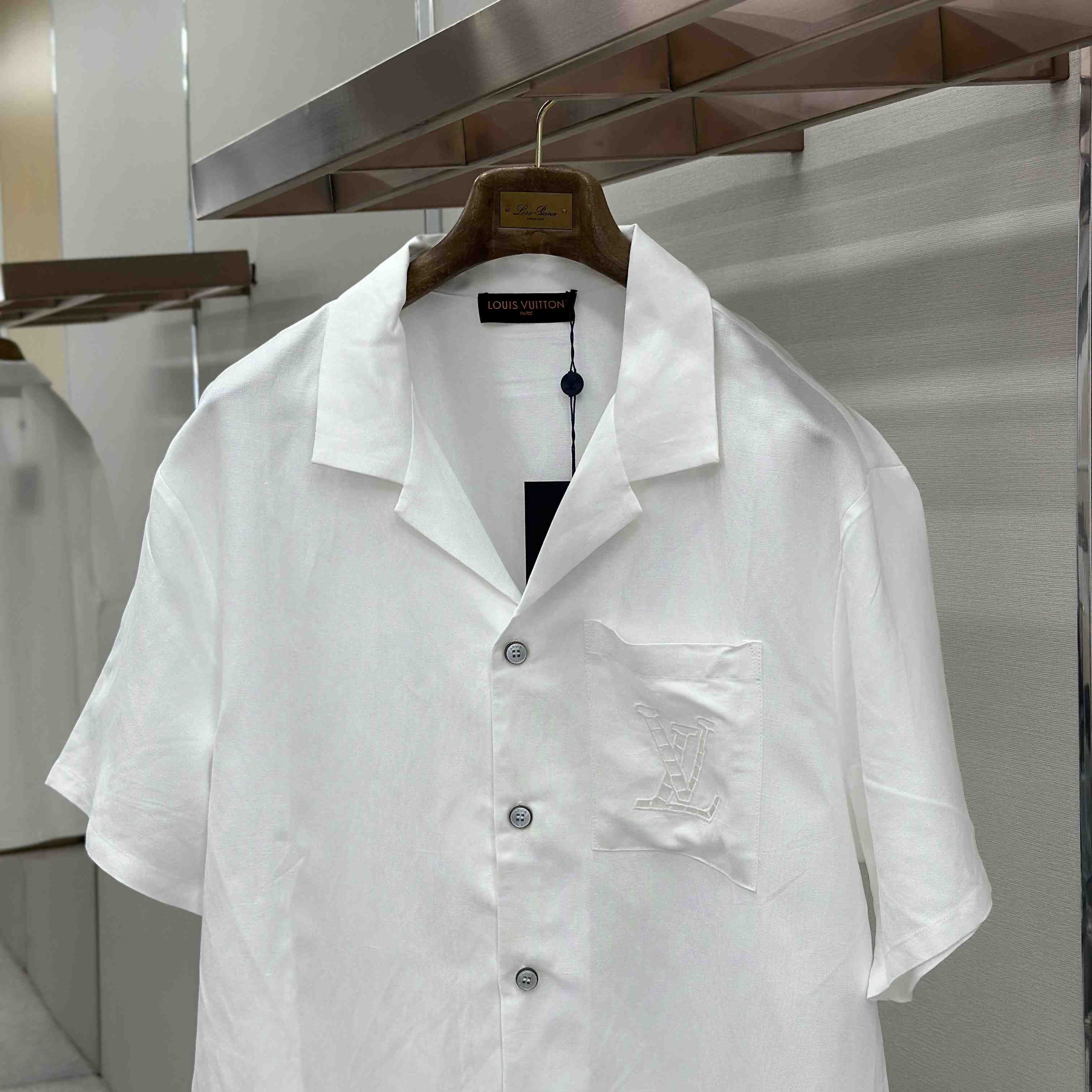 Louis Vuitton Embroidered Short-Sleeved Shirt - DesignerGu