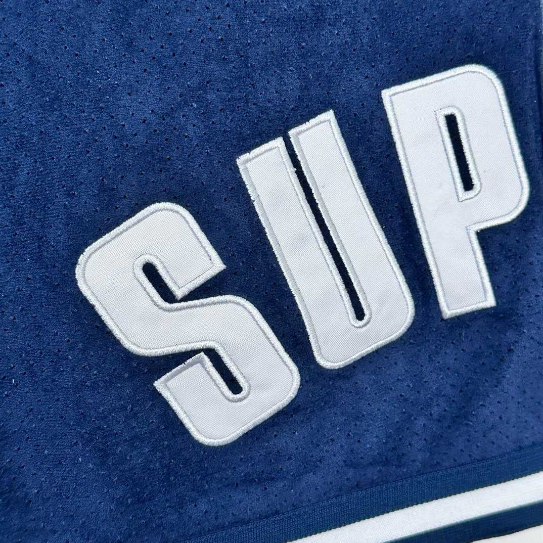 Supreme Ultrasuede Mesh Short 'Blue' - DesignerGu
