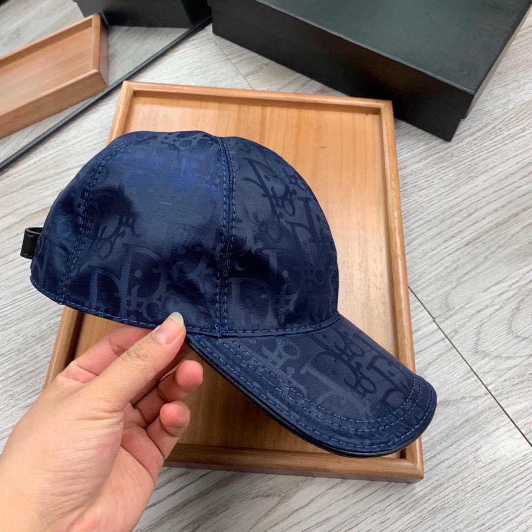 Dior Patterned Baseball Cap - DesignerGu