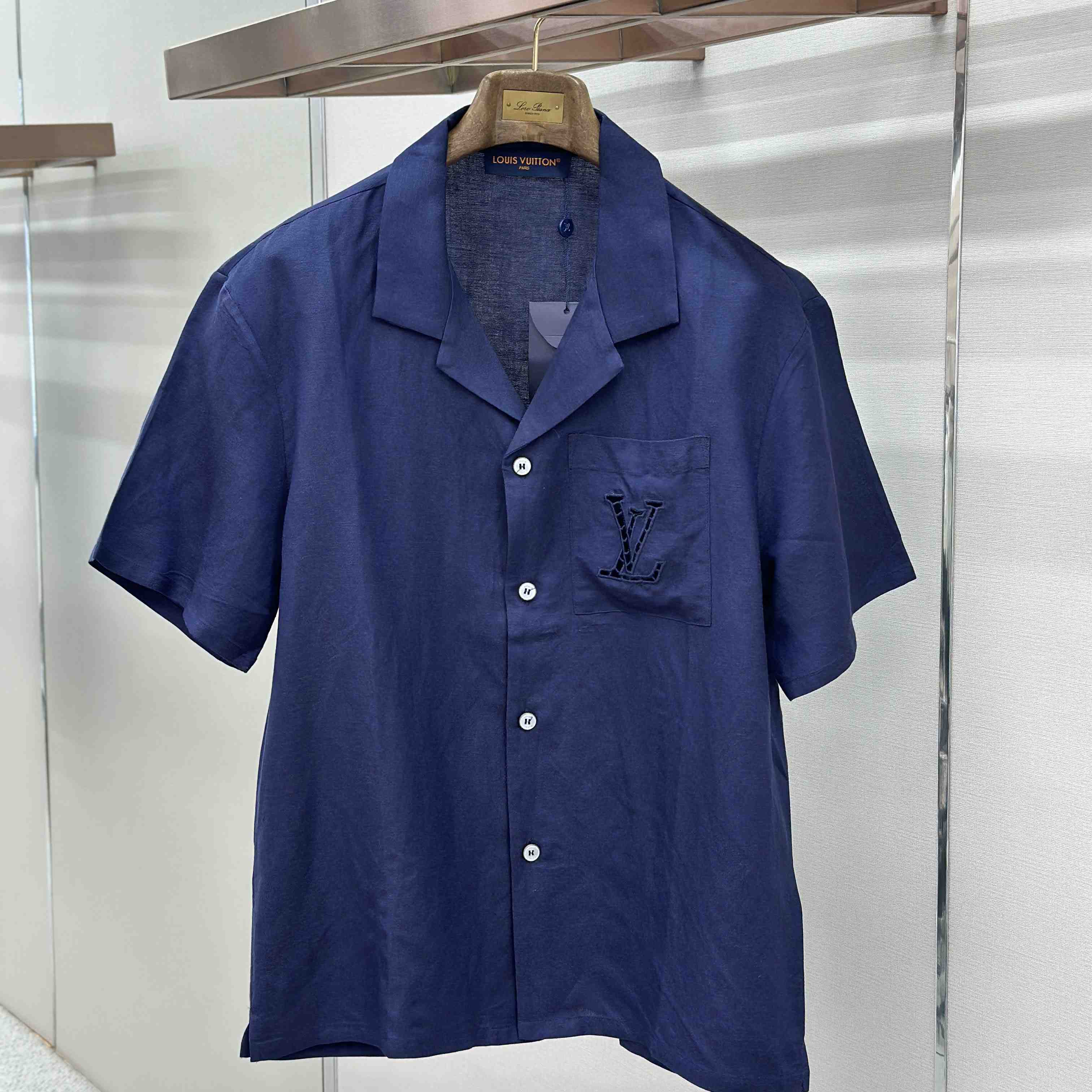 Louis Vuitton Embroidered Short-Sleeved Shirt - DesignerGu