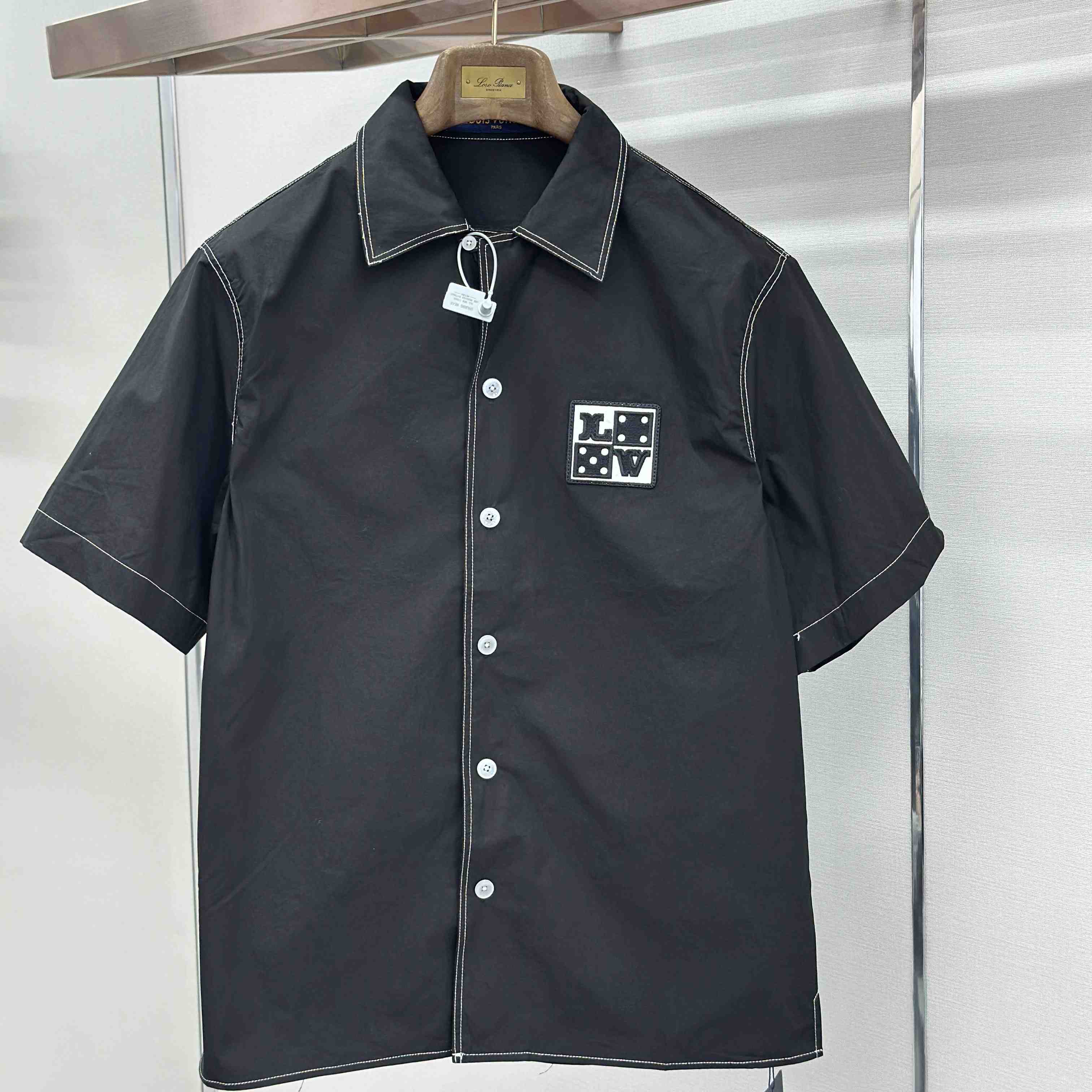 Louis Vuitton Embroidered Dice Short Sleeve Shirt - DesignerGu