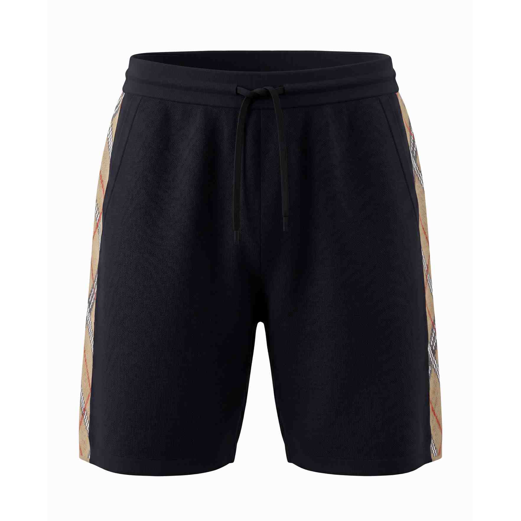 Burberry Check Trim Cotton Blend Shorts - DesignerGu