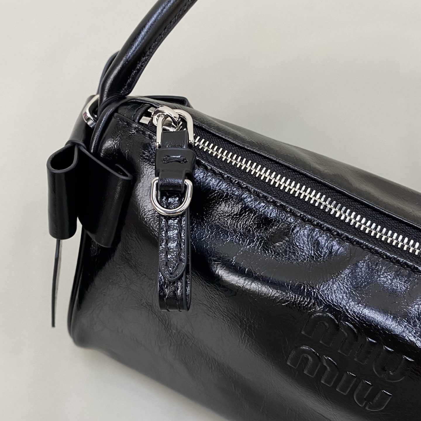 Miu Miu Shiny Leather Pouch - DesignerGu