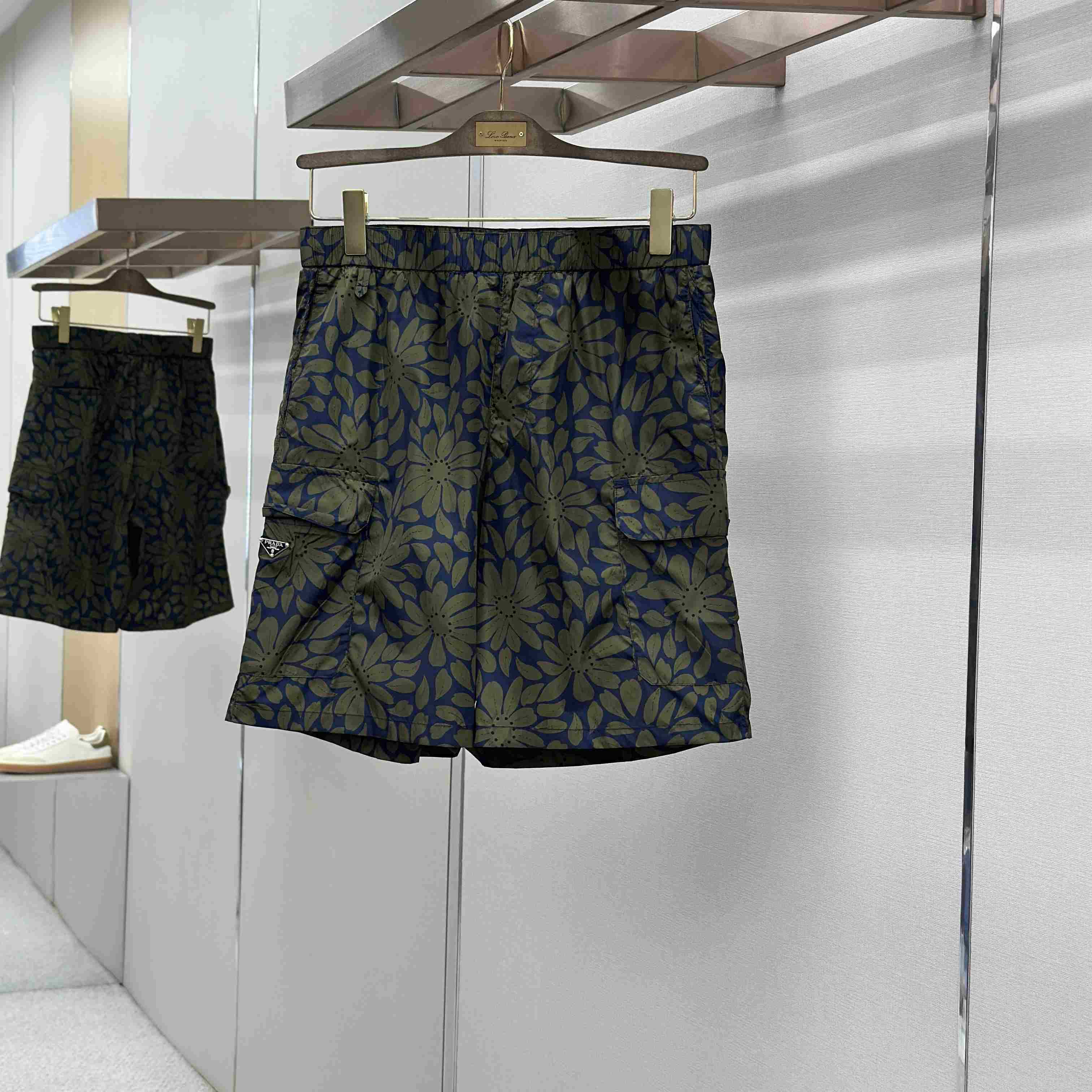 Prada Printed Re-Nylon Swim Trunks - DesignerGu