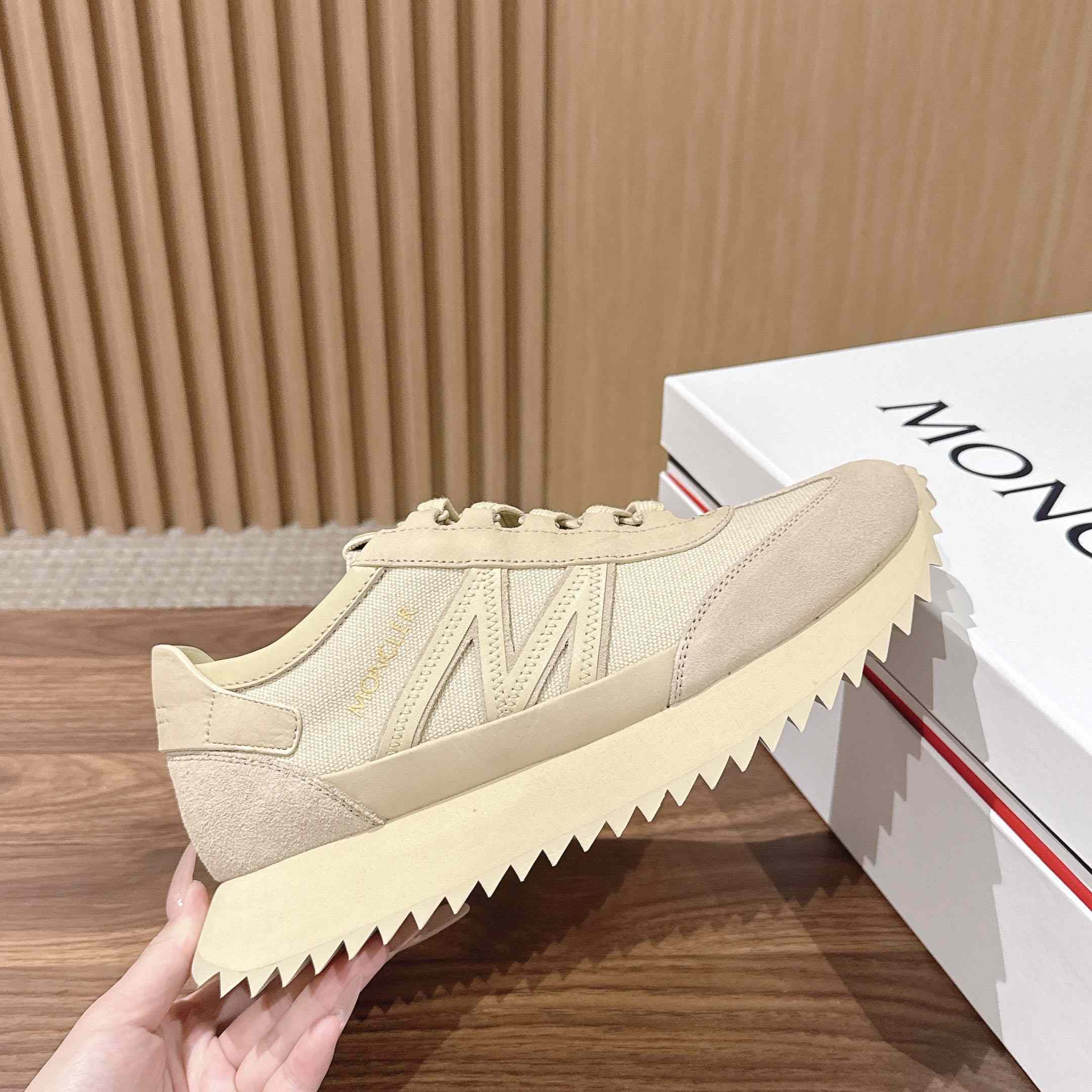Moncler Pacey2 Suede & Nubuck Sneakers - DesignerGu