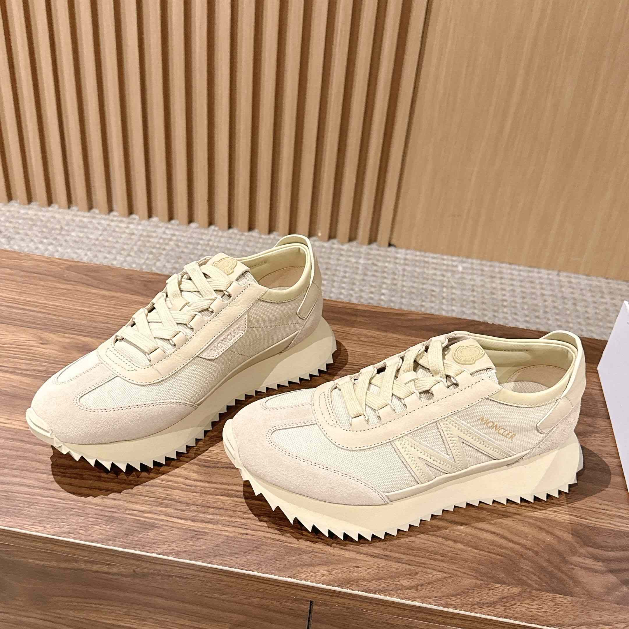 Moncler Pacey2 Suede & Nubuck Sneakers - DesignerGu