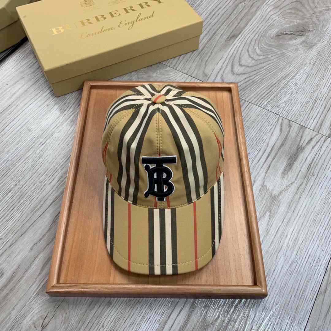 Burberry TB Icon Stripe Baseball Cap - DesignerGu