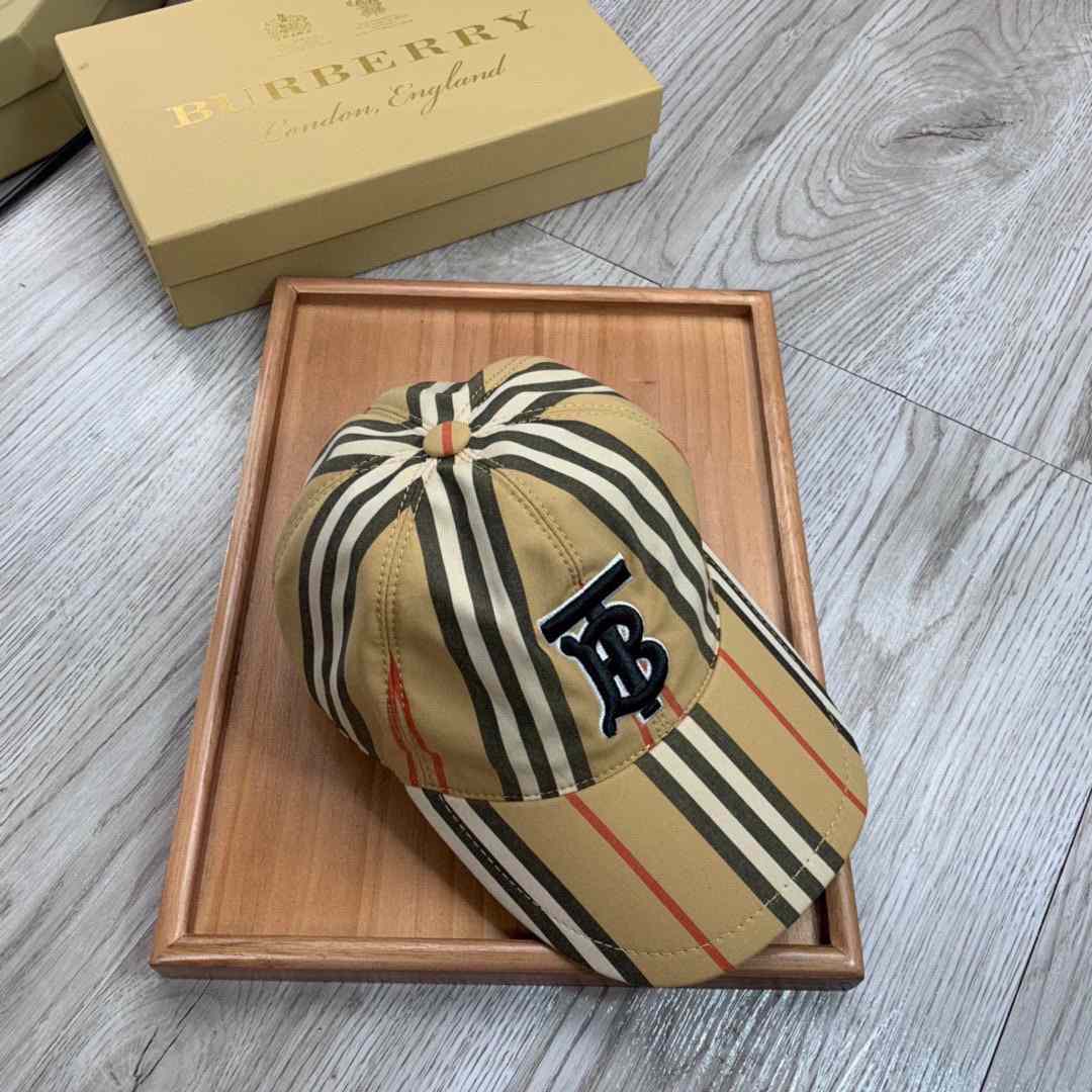 Burberry TB Icon Stripe Baseball Cap - DesignerGu