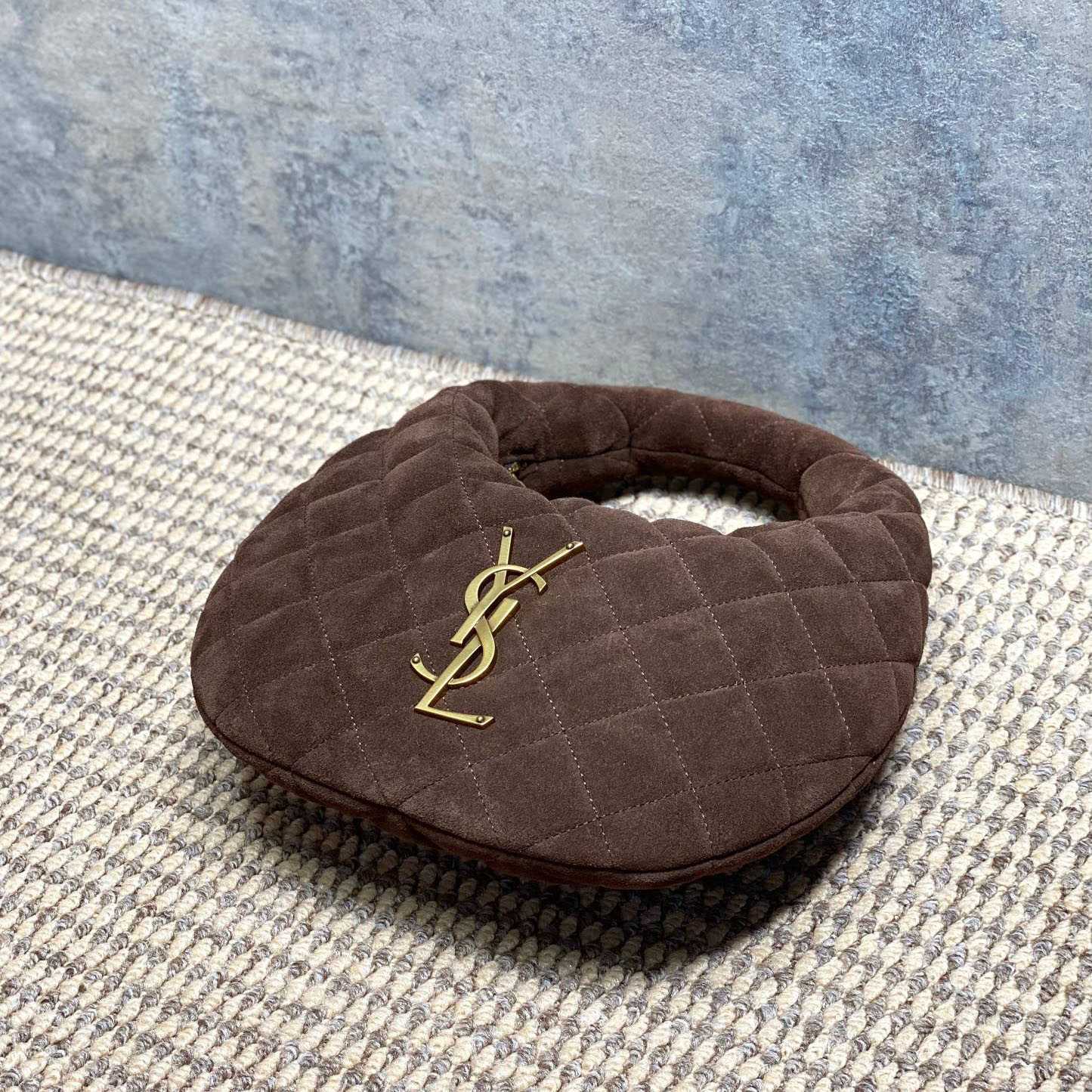 Saint Laurent Icarino In Quilted Suede - DesignerGu