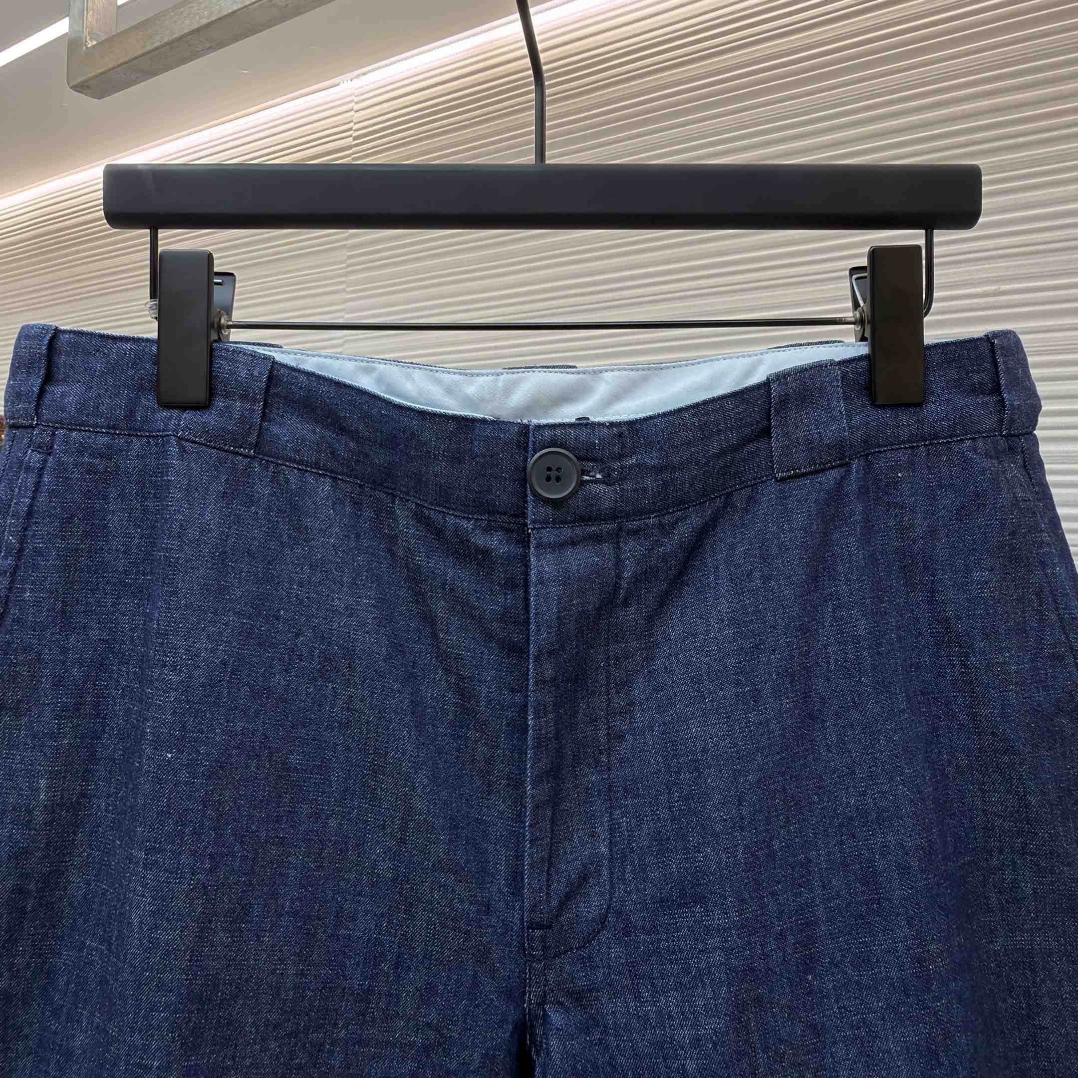 Prada Cotton Denim Bermuda Shorts - DesignerGu