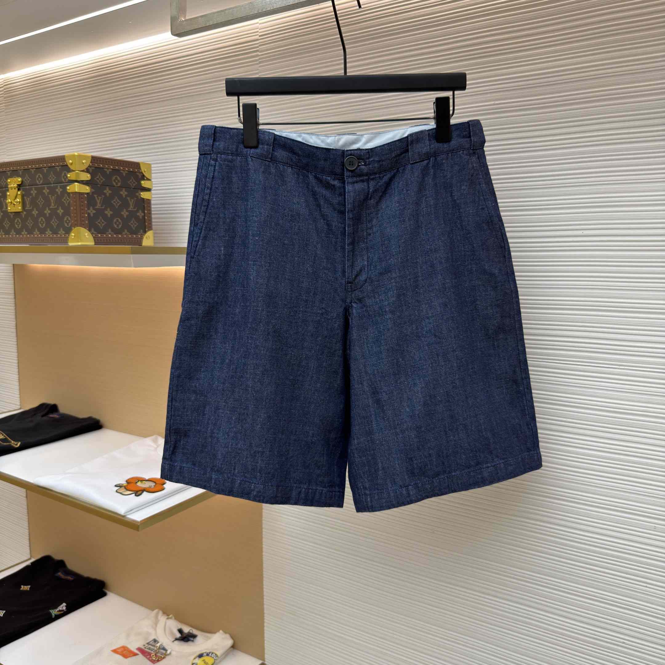 Prada Cotton Denim Bermuda Shorts - DesignerGu