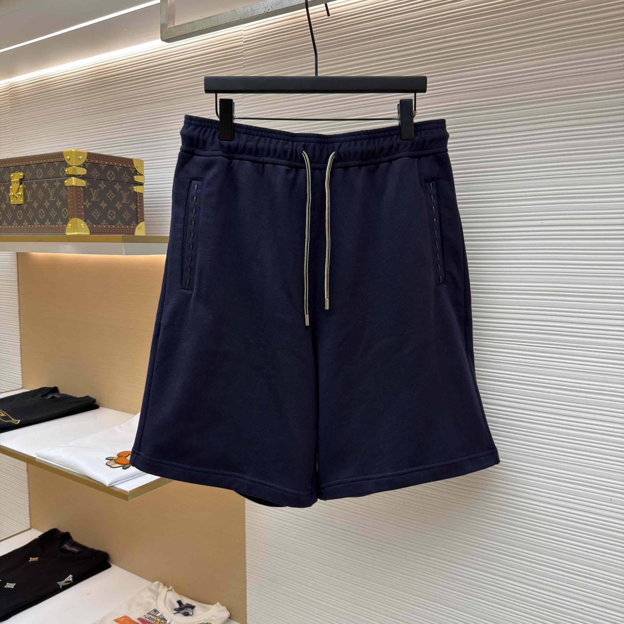 Fendi Navy Blue Cotton Shorts - DesignerGu