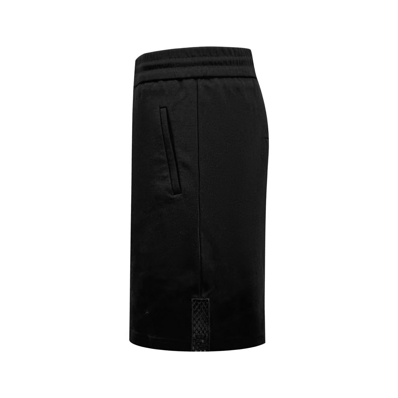 Fendi Black Technical Cotton Shorts - DesignerGu