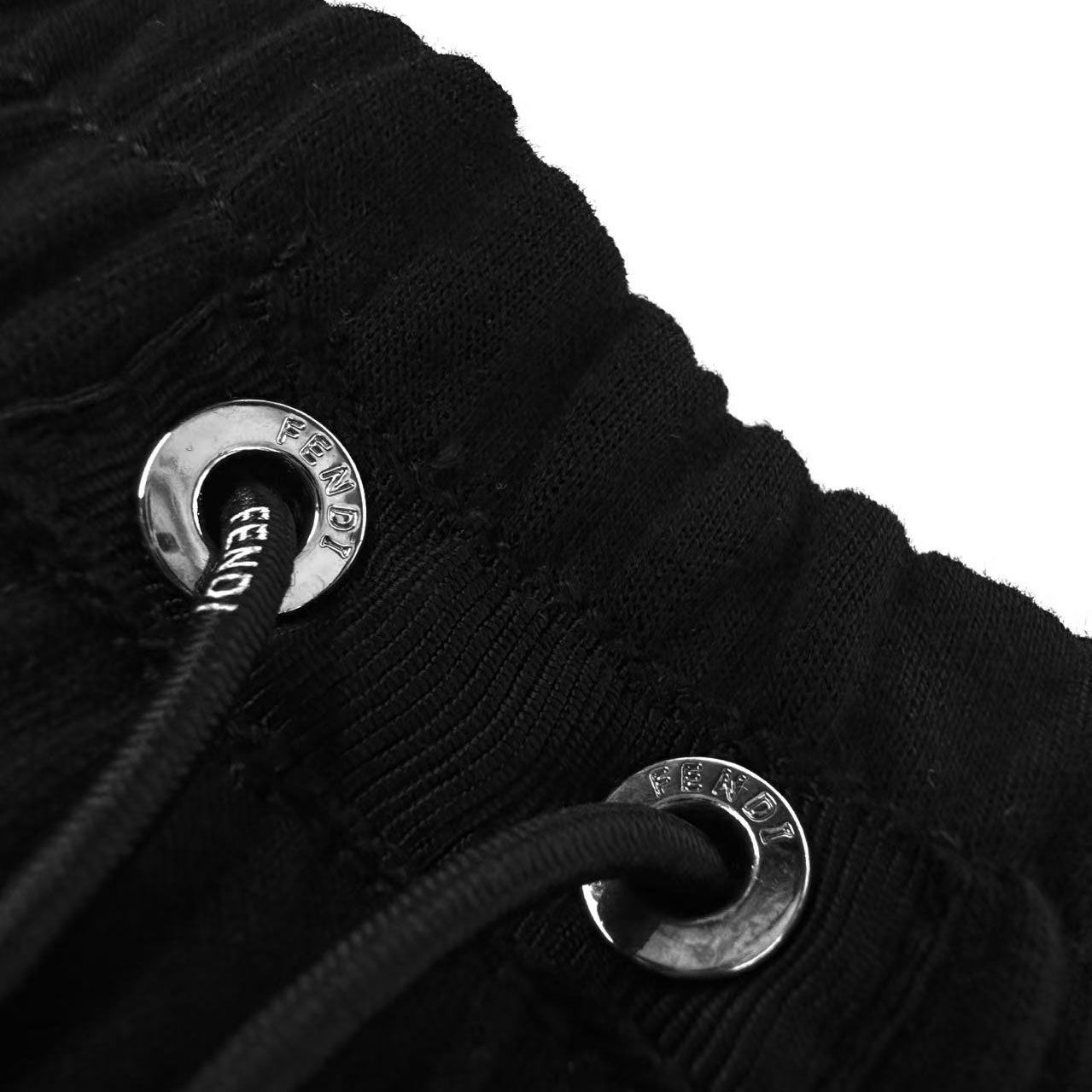 Fendi Black Technical Cotton Shorts - DesignerGu
