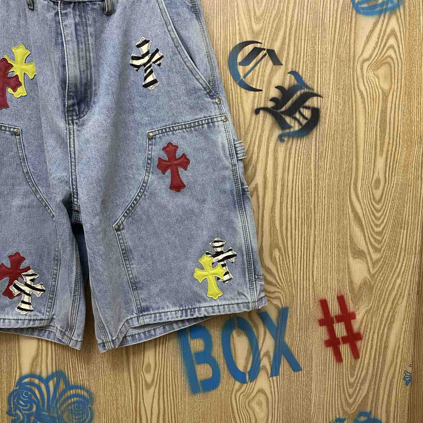 Chrome Hearts Denim Shorts - DesignerGu