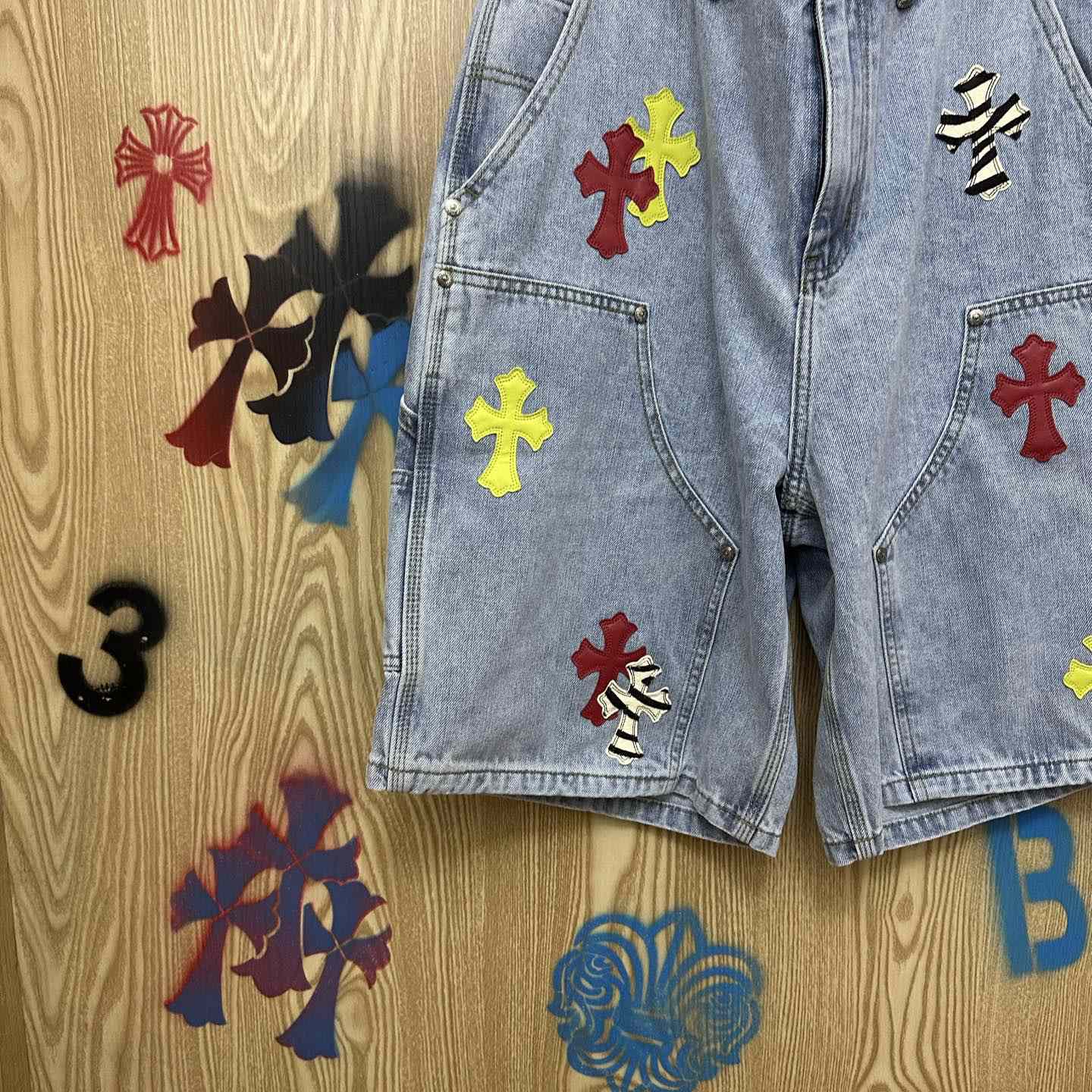 Chrome Hearts Denim Shorts - DesignerGu