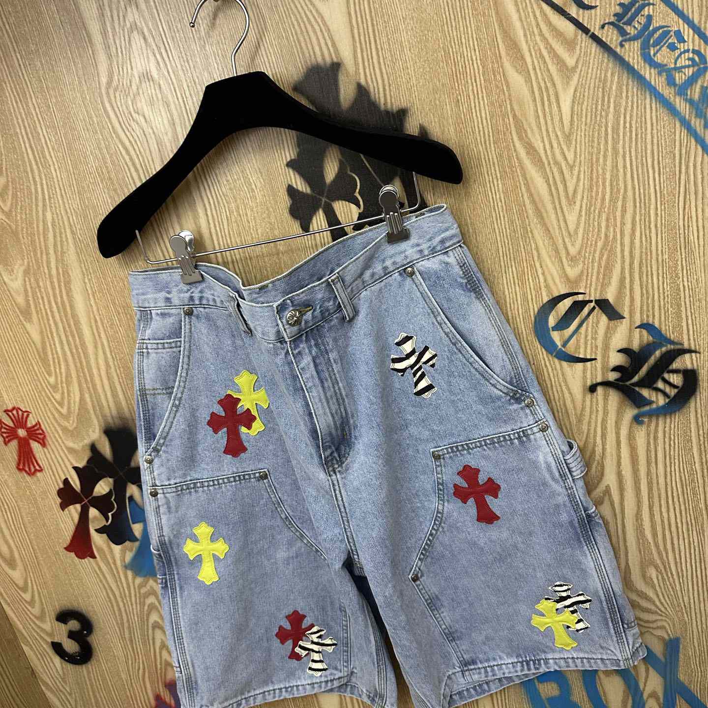 Chrome Hearts Denim Shorts - DesignerGu