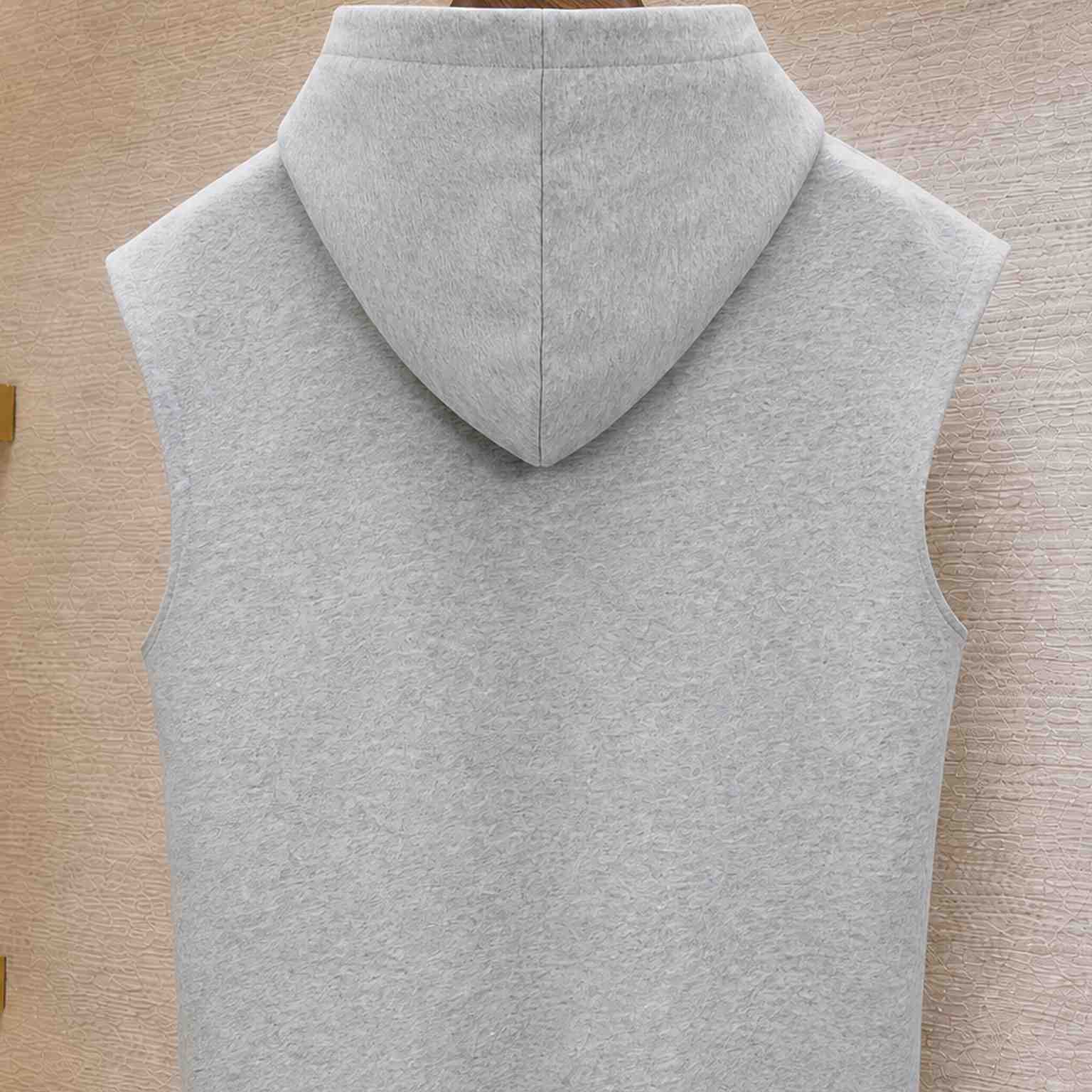 Miu Miu Logo-Patch Sleeveless Hoodie - DesignerGu