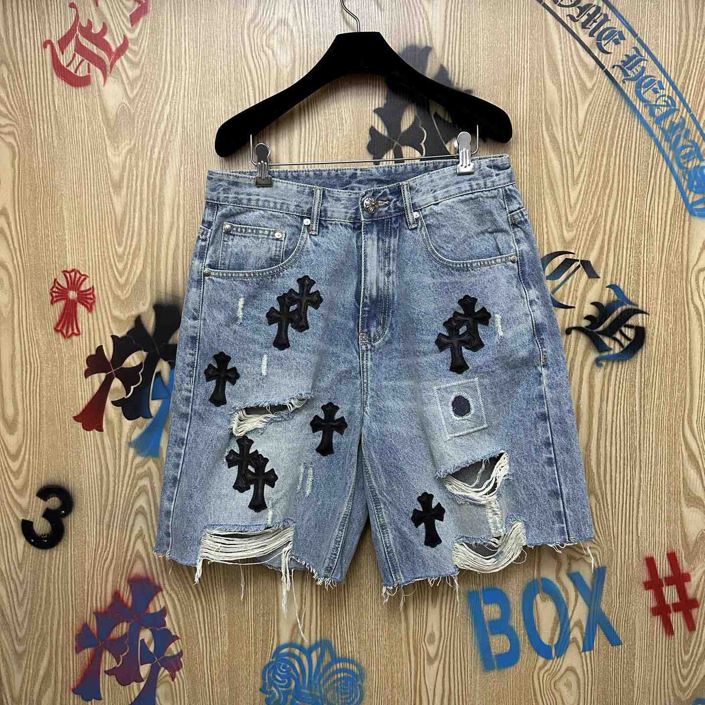 Chrome Hearts Denim Shorts - DesignerGu